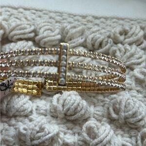 Elegant Gold and Silver Women's Bracelet